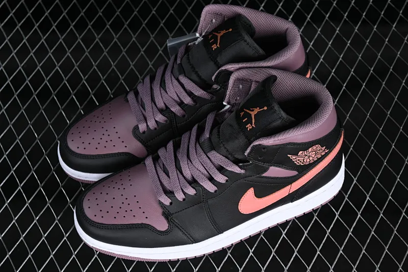 All categories Air Jordan Jordan series basketball shoes Air Jordan 1 Mid Air Jordan 1 Mid AJ1 Joe 1 black bean paste mid-top cultural and casual sneakers FB9911-008